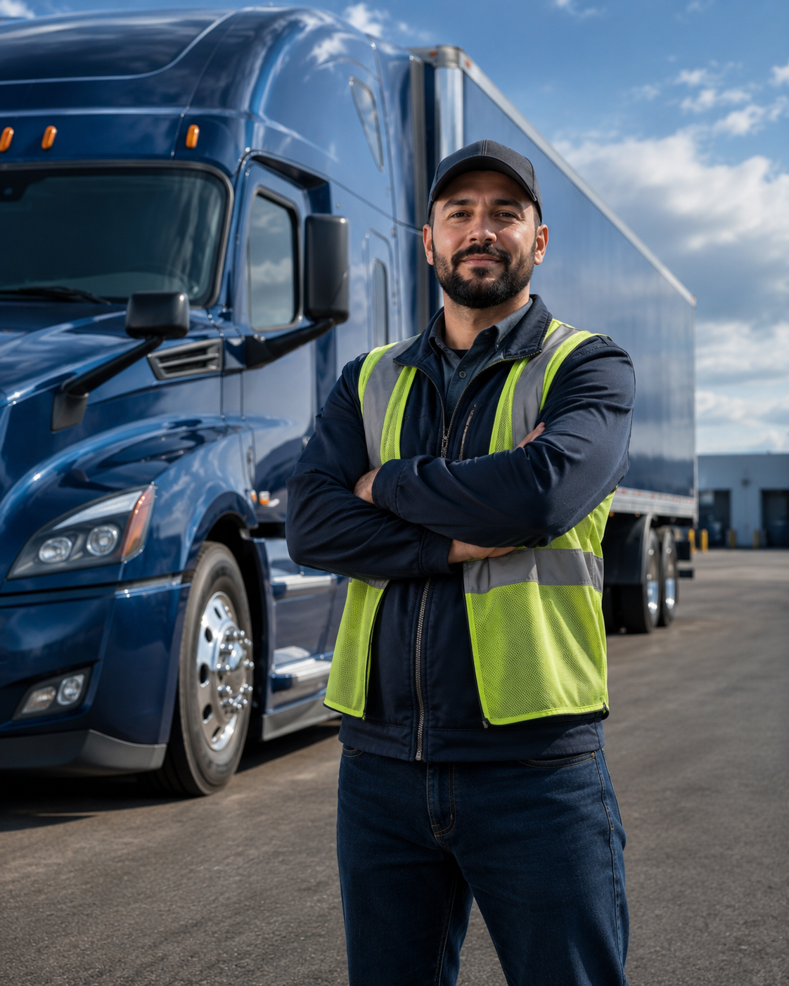 Professional truck driver